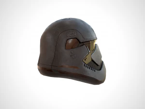 star wars stormtrooper helmet - dark steel 3D Model
