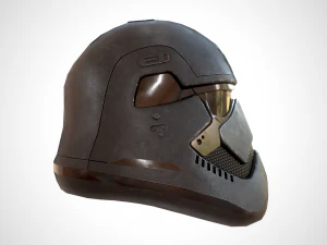 star wars stormtrooper helmet - dark steel 3D Model