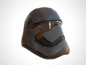star wars stormtrooper helmet - dark steel 3D Model