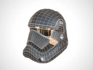 star wars stormtrooper helmet - dark steel 3D Model