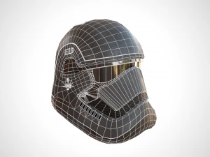 star wars stormtrooper helmet - dark steel 3D Model