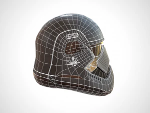 star wars stormtrooper helmet - dark steel 3D Model