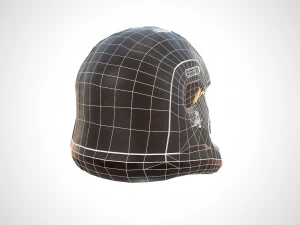 star wars stormtrooper helmet - dark steel 3D Model