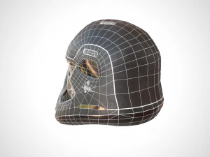 star wars stormtrooper helmet - dark steel 3D Model