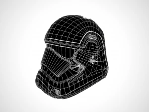 star wars stormtrooper helmet - dark steel 3D Model