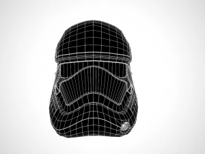 star wars stormtrooper helmet - dark steel 3D Model