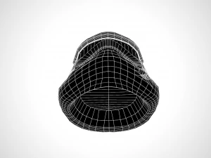 star wars stormtrooper helmet - dark steel 3D Model