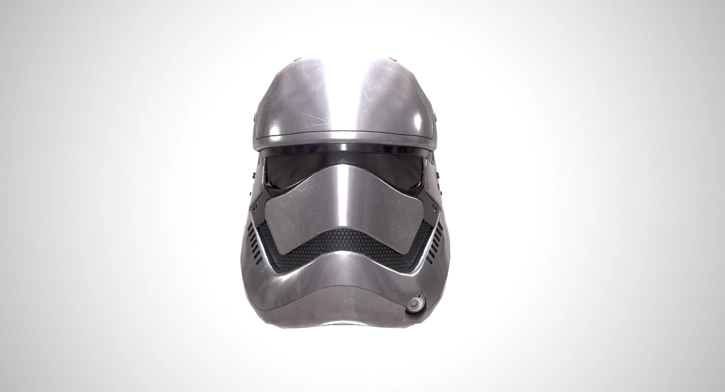 star wars stormtrooper helmet - steel 3D Model .c4d .max .obj .3ds .fbx .stl .blend 