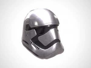 star wars stormtrooper helmet - steel 3D Model