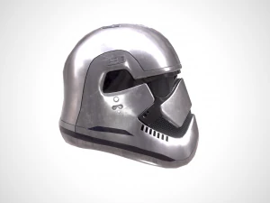 star wars stormtrooper helmet - steel 3D Model