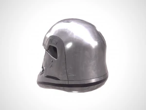 star wars stormtrooper helmet - steel 3D Model