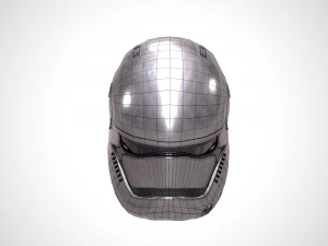 star wars stormtrooper helmet - steel 3D Model
