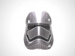 star wars stormtrooper helmet - steel 3D Model