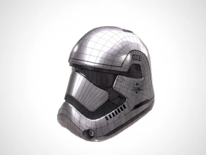 star wars stormtrooper helmet - steel 3D Model