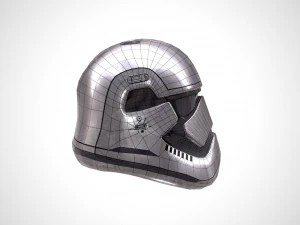 star wars stormtrooper helmet - steel 3D Model