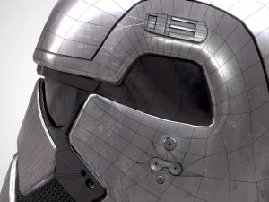 star wars stormtrooper helmet - steel 3D Model