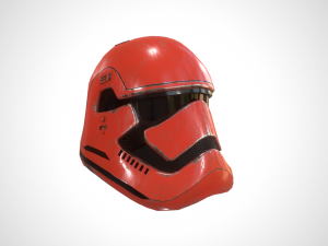 star wars stormtrooper helmet - red steel 3D-Modell