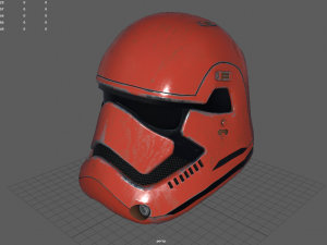 star wars stormtrooper helmet - red steel 3D-Modell