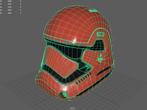 star wars stormtrooper helmet - red steel 3D-Modell