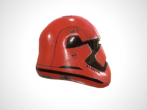 star wars stormtrooper helmet - red steel 3D-Modell