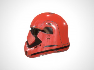 star wars stormtrooper helmet - red steel 3D-Modell