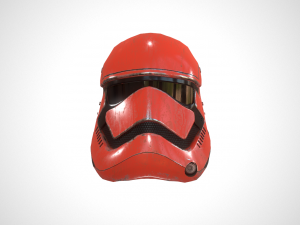 star wars stormtrooper helmet - red steel 3D-Modell