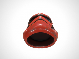 star wars stormtrooper helmet - red steel 3D-Modell