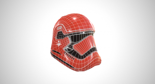 Stormtrooper helmet red 2025