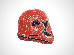star wars stormtrooper helmet - red steel 3D-Modell