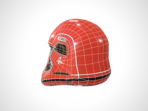 star wars stormtrooper helmet - red steel 3D-Modell