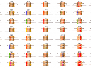 set of resistors Modello 3D