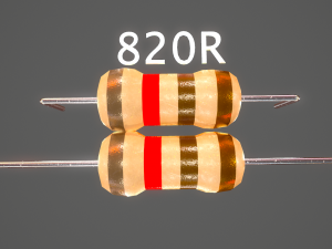 set of resistors Model 3D