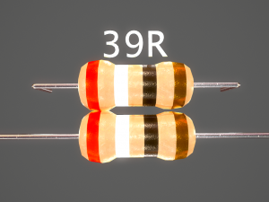 set of resistors Model 3D