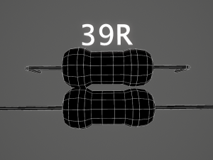 set of resistors Model 3D