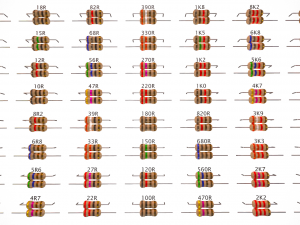 set of resistors Model 3D