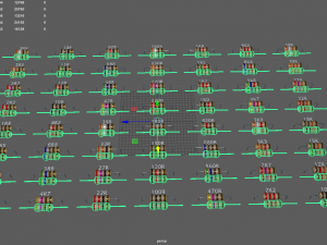 set of resistors Model 3D