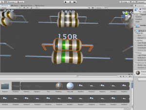set of resistors Model 3D