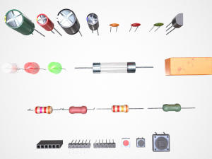 electronic components 3D-Modell