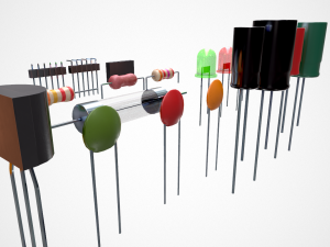 electronic components 3D-Modell