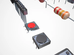 electronic components 3D Model