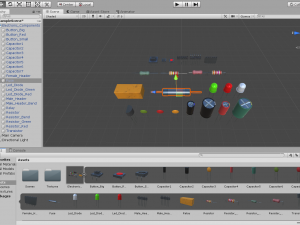 electronic components 3D-Modell