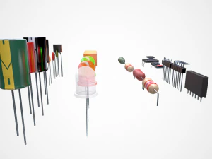 electronic components 3D Model