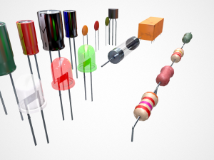 electronic components 3D-Modell