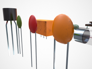 electronic components 3D-Modell