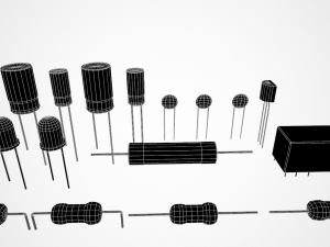 electronic components 3D-Modell