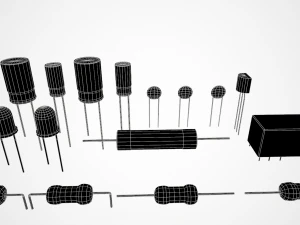 electronic components 3D Model