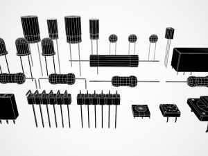 electronic components 3D-Modell