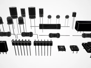 electronic components 3D Model