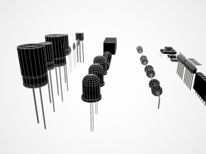 electronic components 3D-Modell