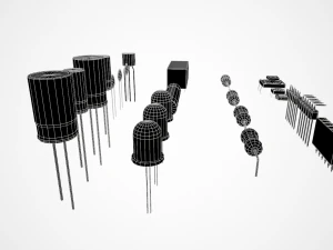 electronic components 3D Model